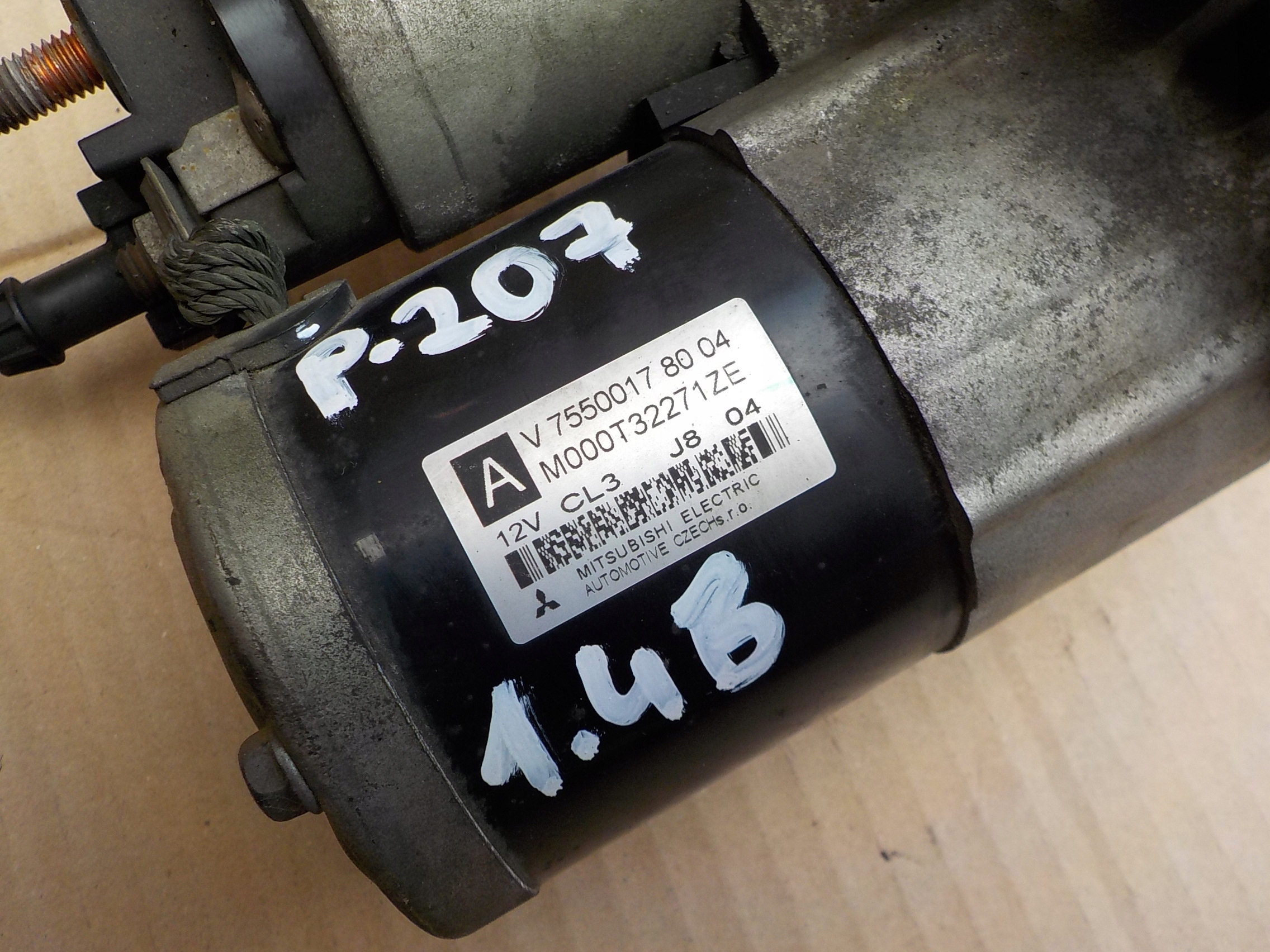 starter peugeot 207 1,4 16v V755001780