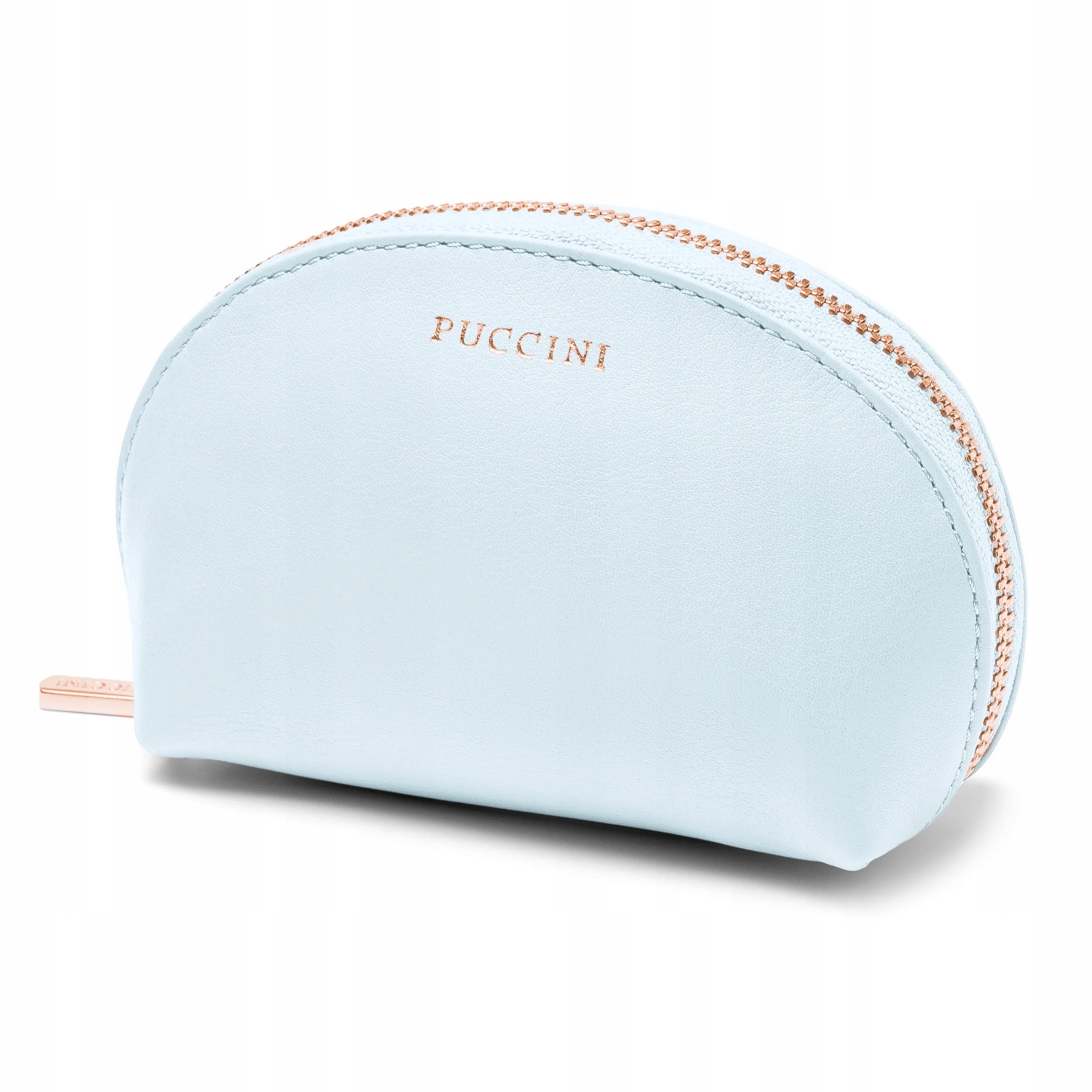 Kosmetyczka Damska Podróżna Skórzana Puccini Niebieska ZN92509-7B