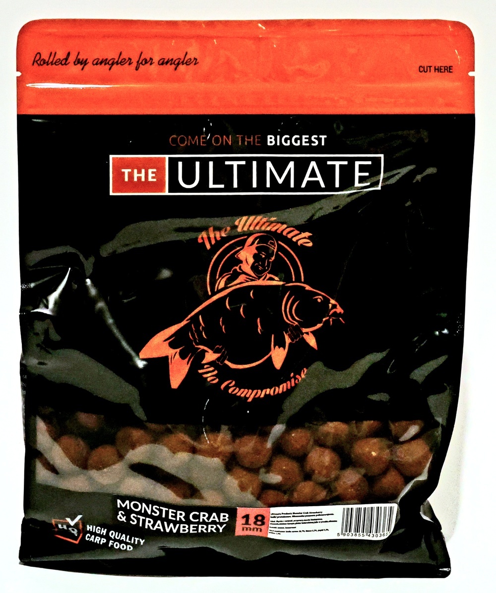 Kulki zanętowe Monster Crab Strawberry 18mm 1kg Ultimate Products