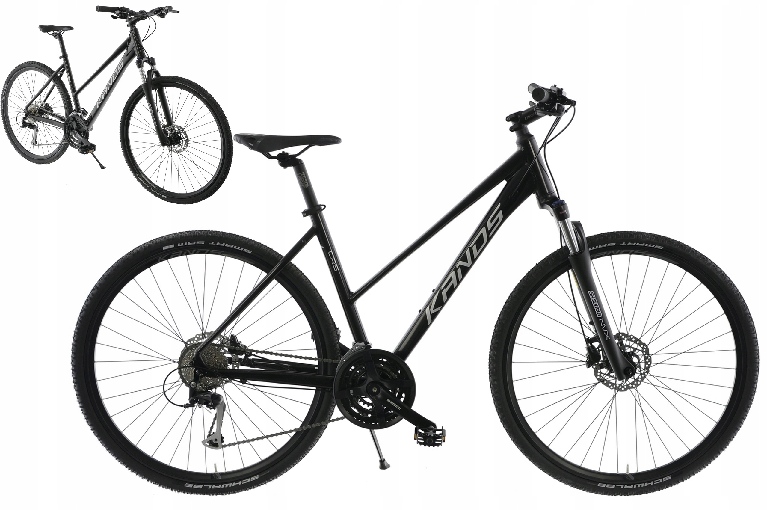 Rower crossowy 28" Kands Crs 1200 rama 19" ciemnobordowy R24