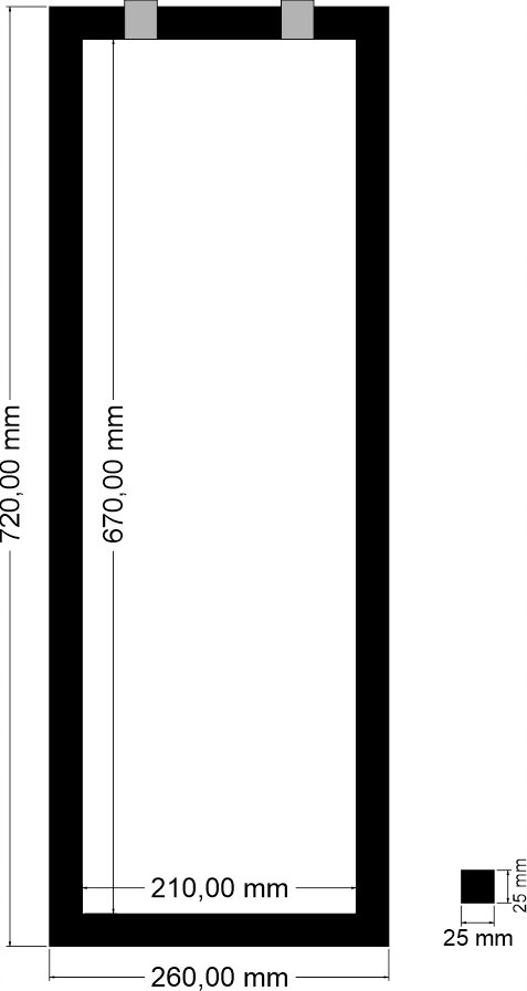 

Uchwyt półki loft industrial wspornik 72x26 metal