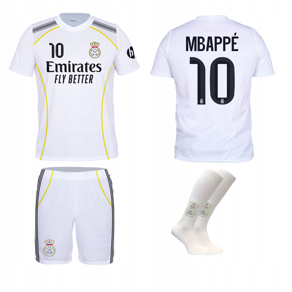 Mbappe Madryt B Strój Komplet Sportowy Rozmiar 116 Koszulka+spodenki+getry