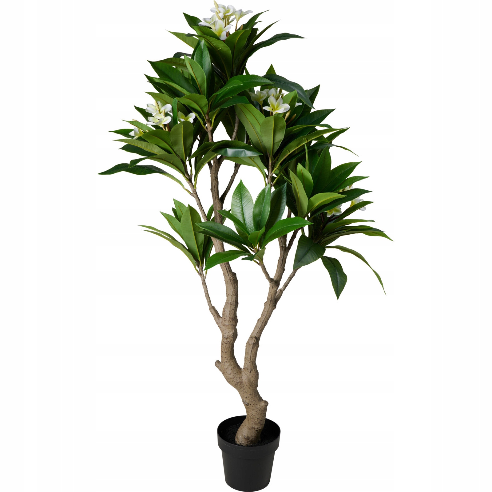 Umelý Zelený Stromček 150 CM Plast Kvetináč Čierny