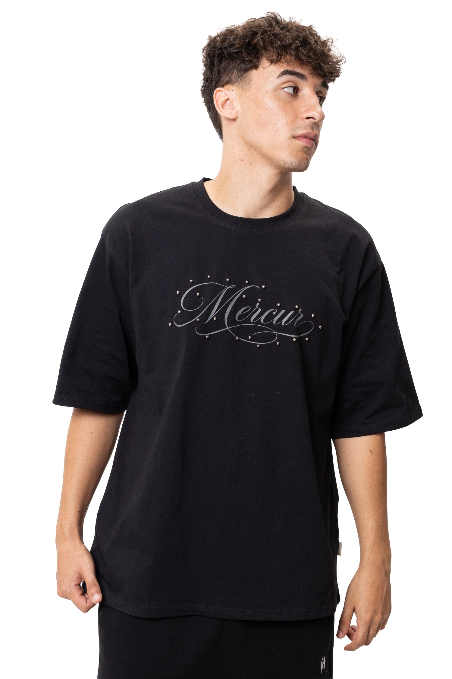 Tričko Mercur Studs XL černé