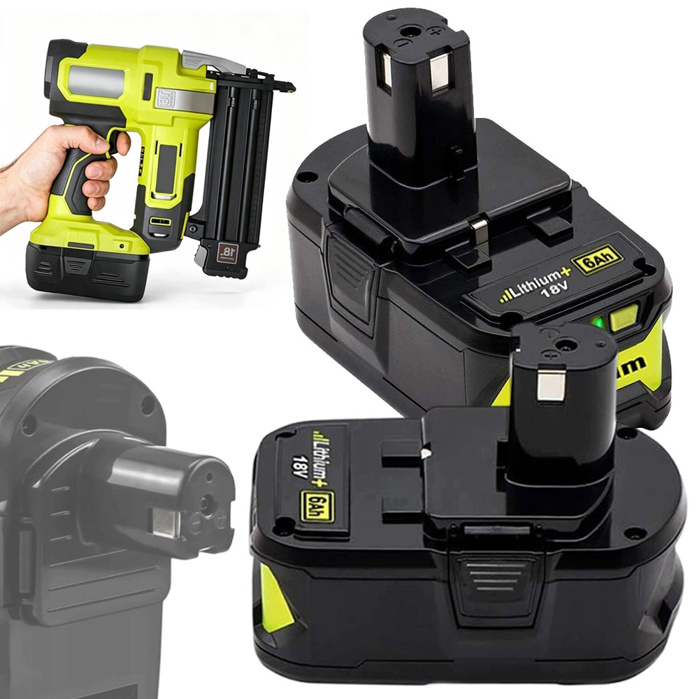2x Akumulator Bateria 18V 6000mAh Do Ryobi BPL1820 P106 Do Elektronarzędzi