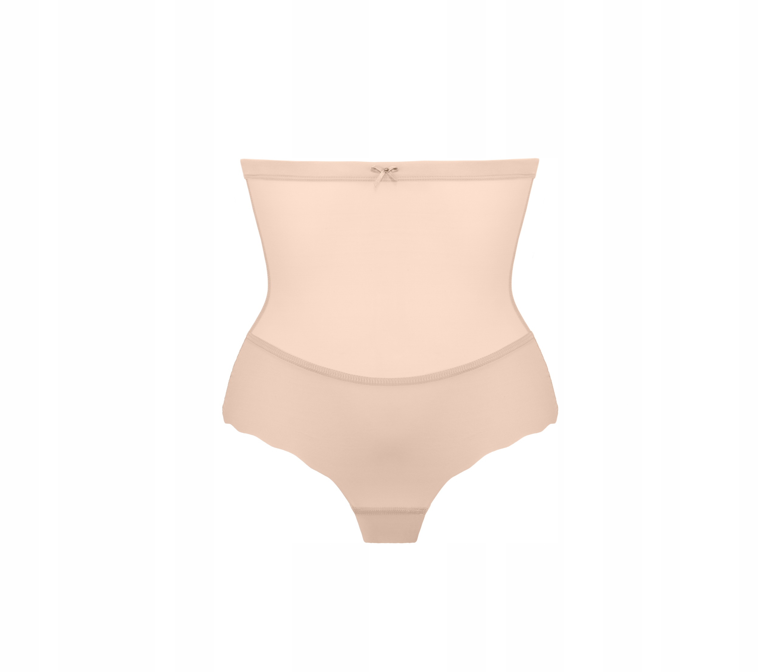 Wysokie Modelujące Stringi Wyszczuplające NETi MTX 13 Beżowe Kolor beżowy