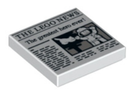 

Lego 3068bpb1105 2x2 Tile Gazeta Nowa (1g)