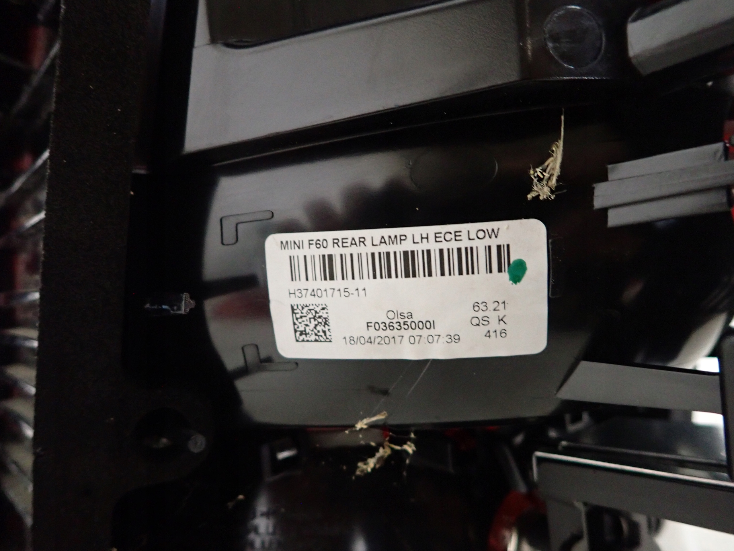 MINI COUNTRYMAN F60 17- light left rear part rear