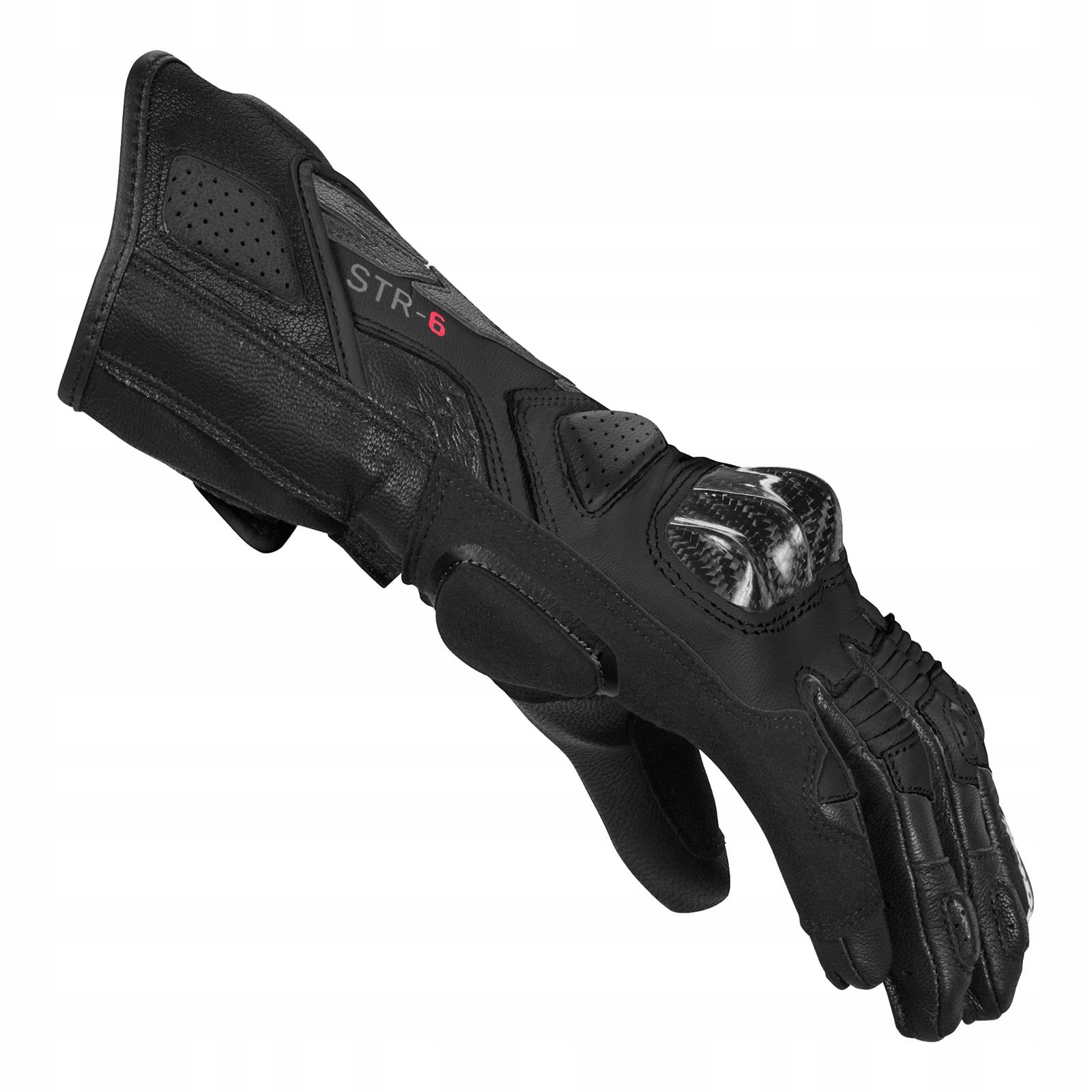 Rękawice sportowe damskie SPIDI STR-6 LADY BLACK czarny GRATISY Rozmiar L