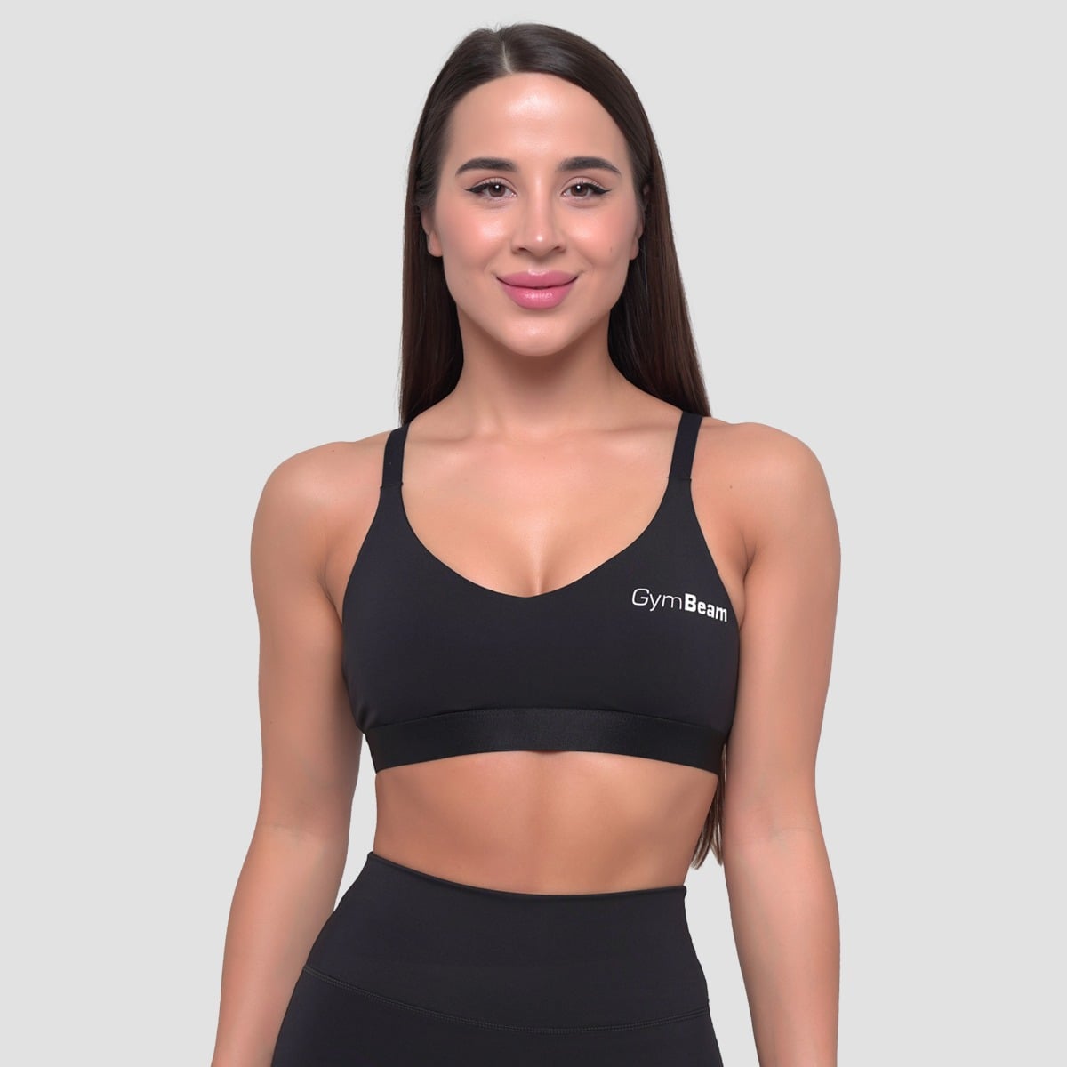 GymBeam Biustonosz sportowy Essence String Black Xs
