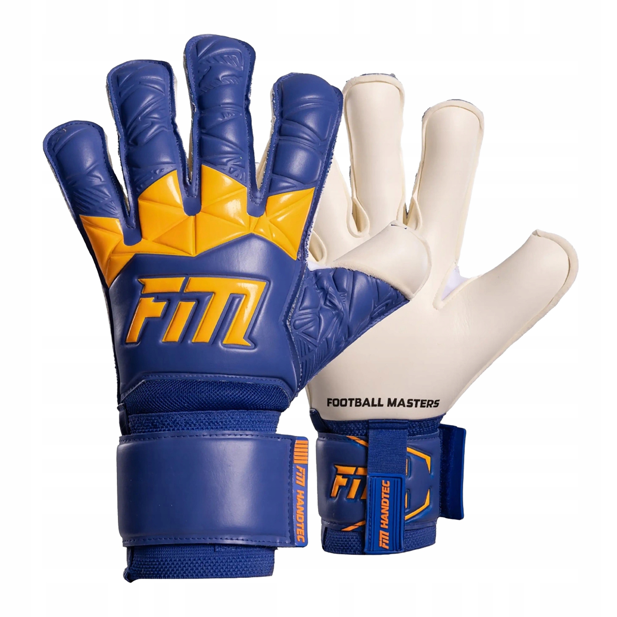 Rękawice bramkarskie Football Masters Invictus X blue/orange