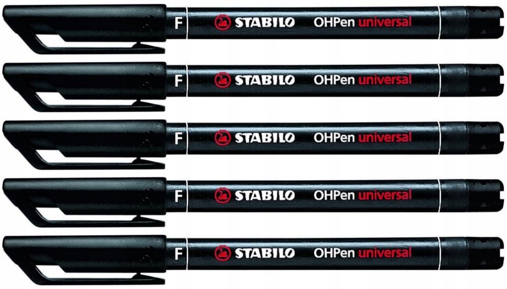 

Pisak płyt CD DVD marker 0.7mm Stabilo Czarny x 5