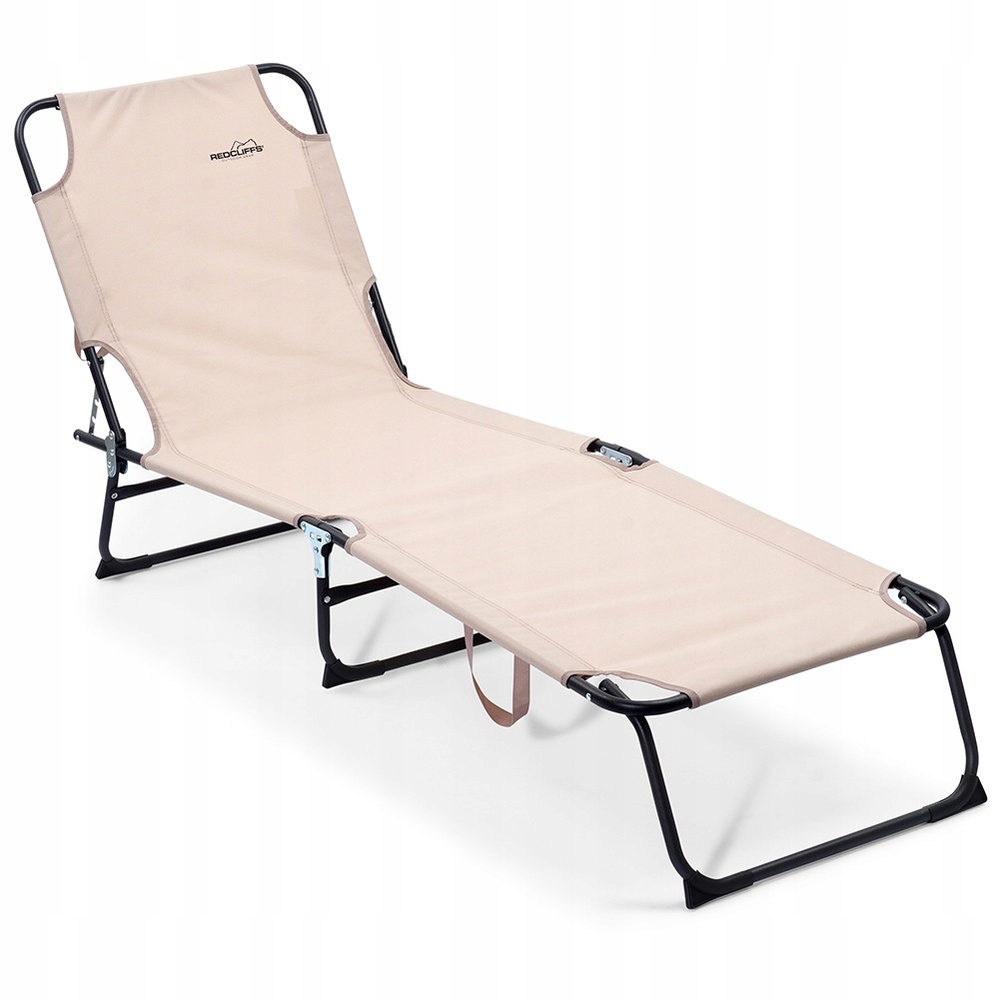 Ležadlo Rozkladacie Kreslo S Podnožkou, Nastaviteľné, Béžové