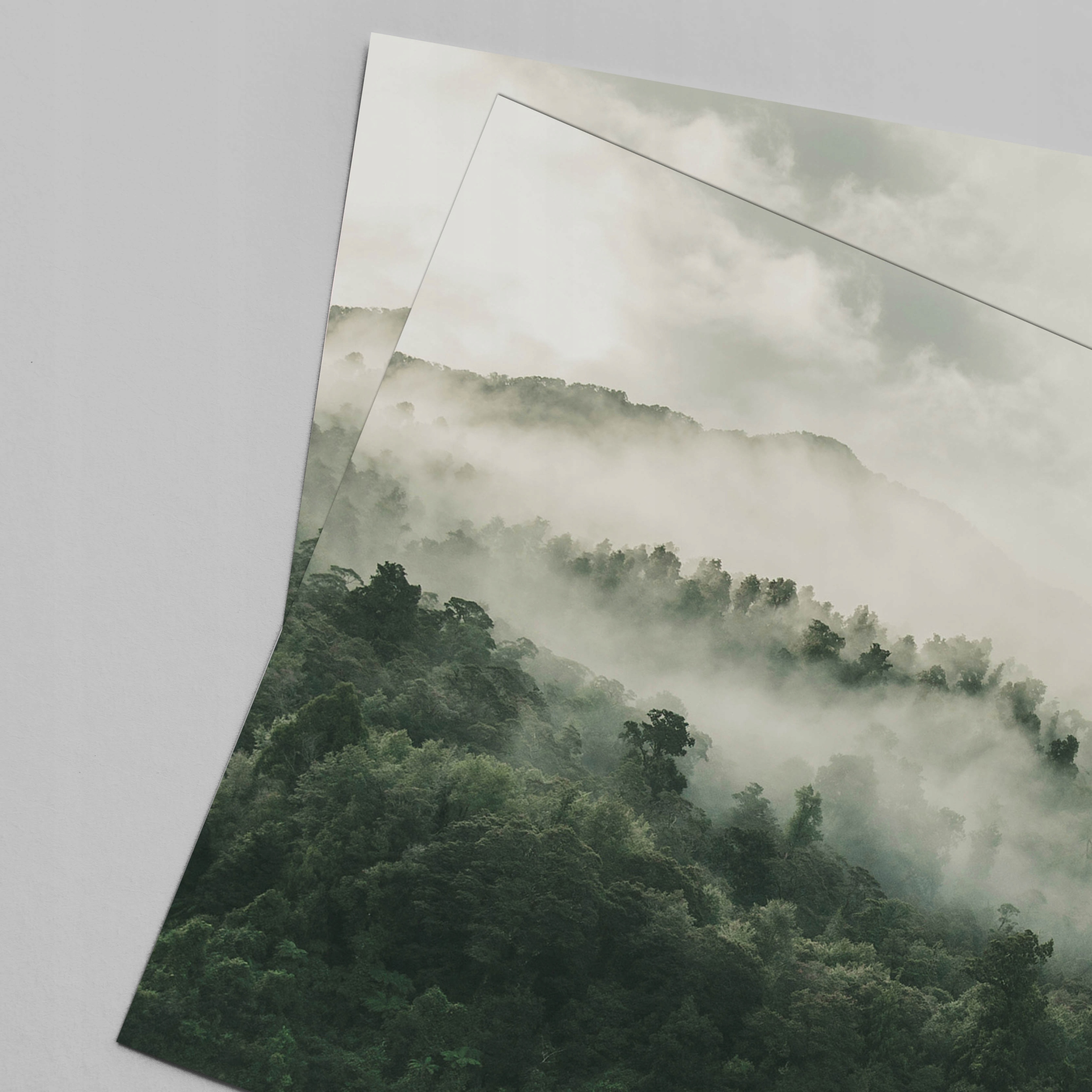 Plakat r B1 100x70 cm Krajobraz Góry Mgła Słońce Z Rodzaj bez ramy