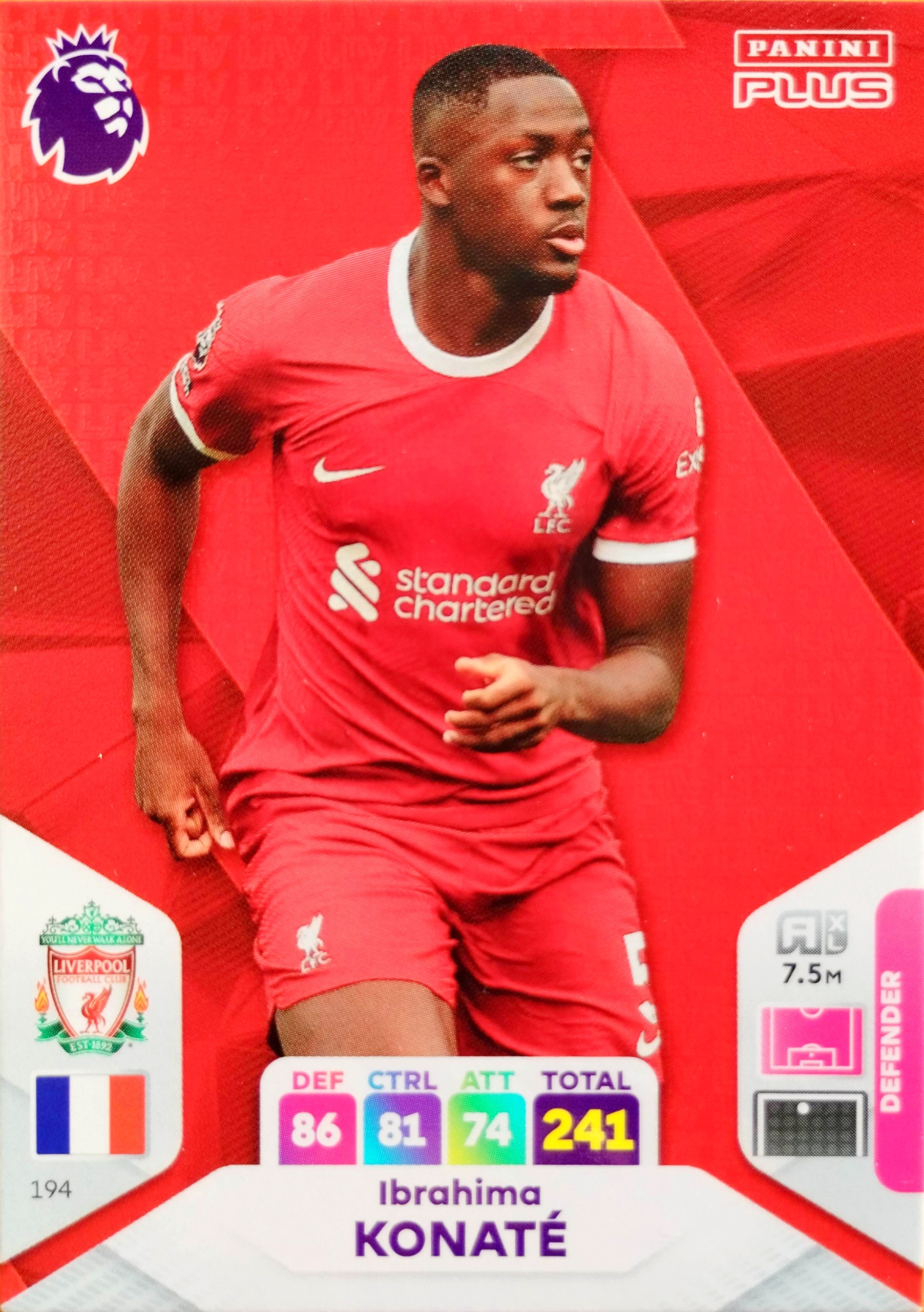 Panini Premier League 2024 Plus 194 Ibrahima Konate Liverpool