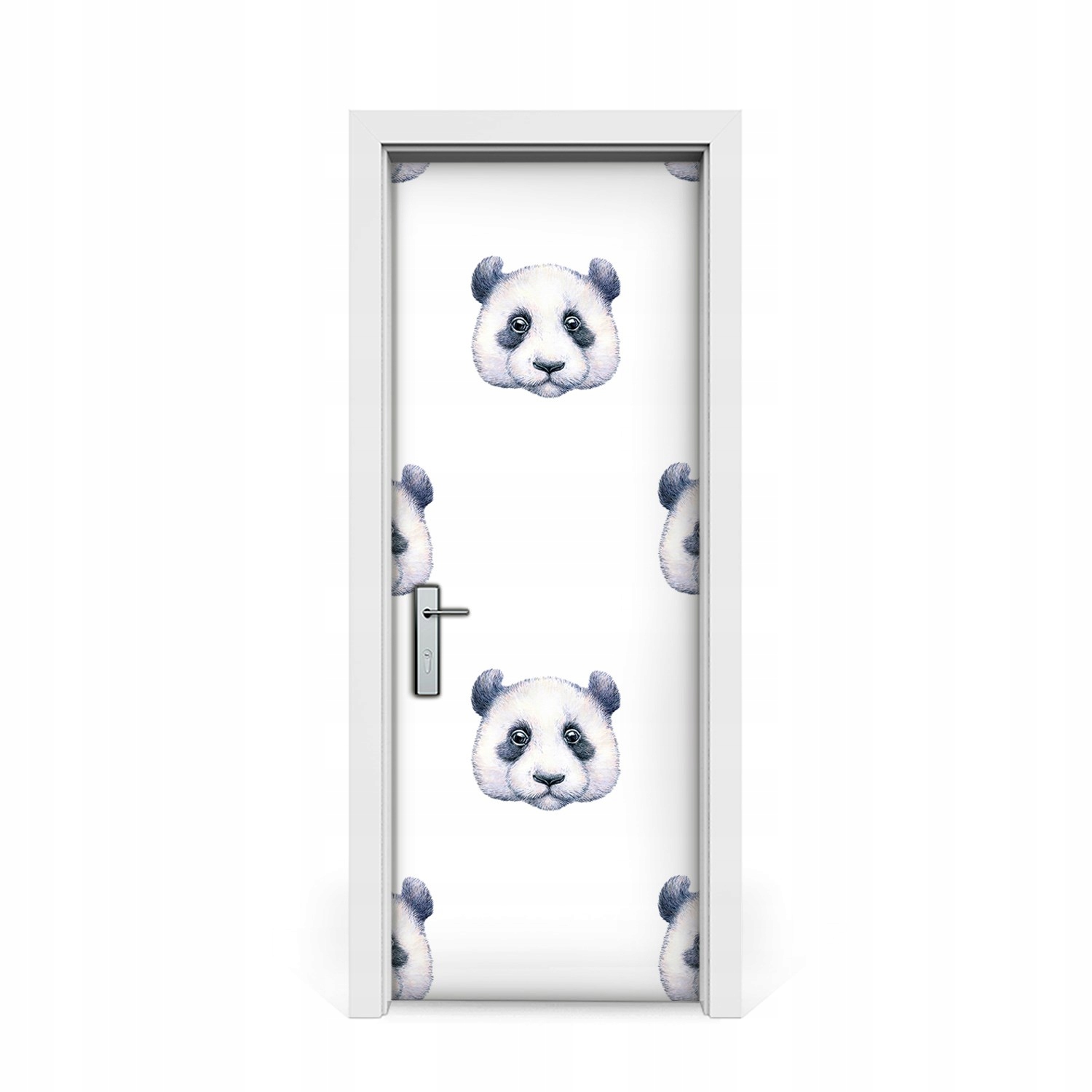 

Naklejka na drzwi okleina Pandy 75x205