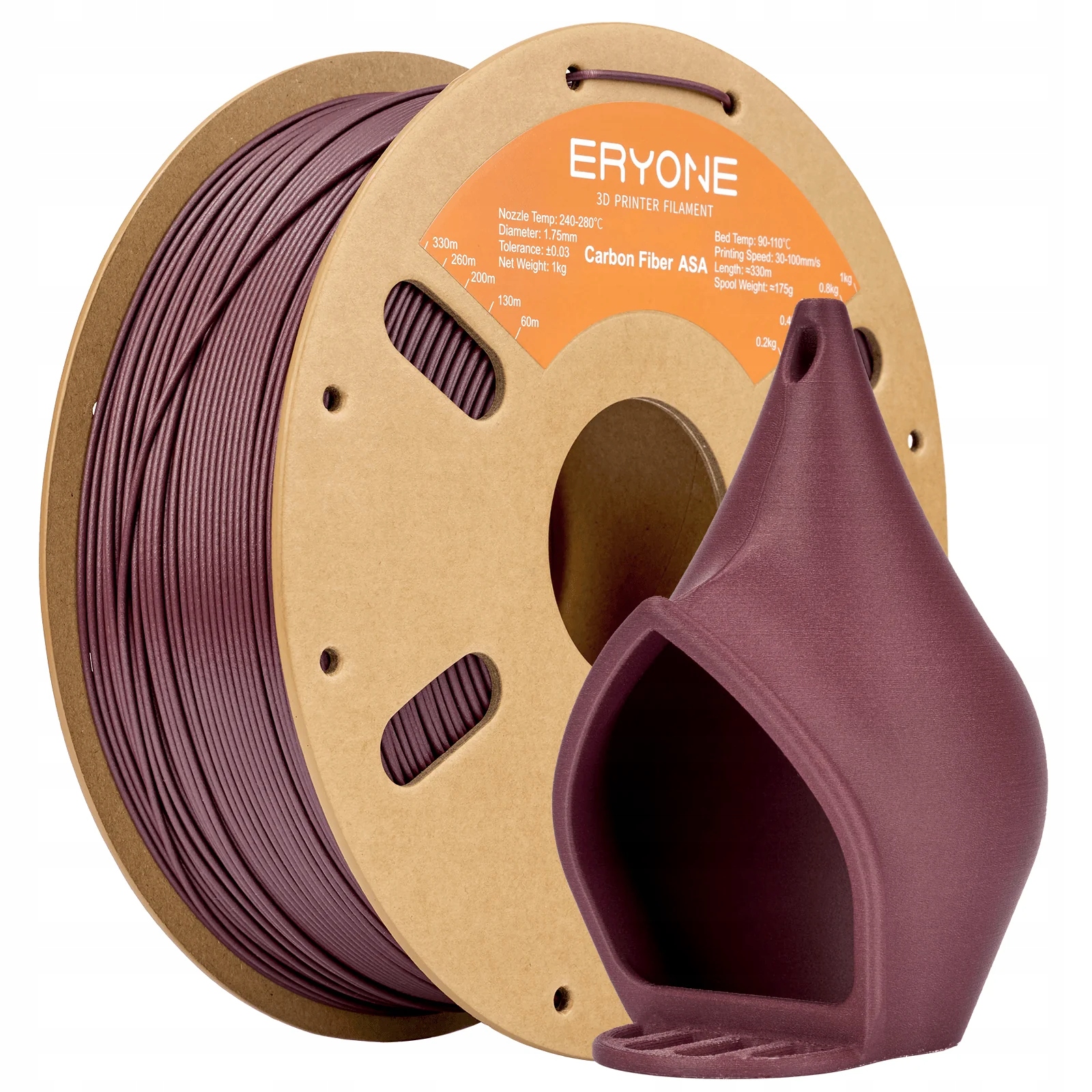 Filament Eryone Asa-cf purpurowy 1.75mm 1kg