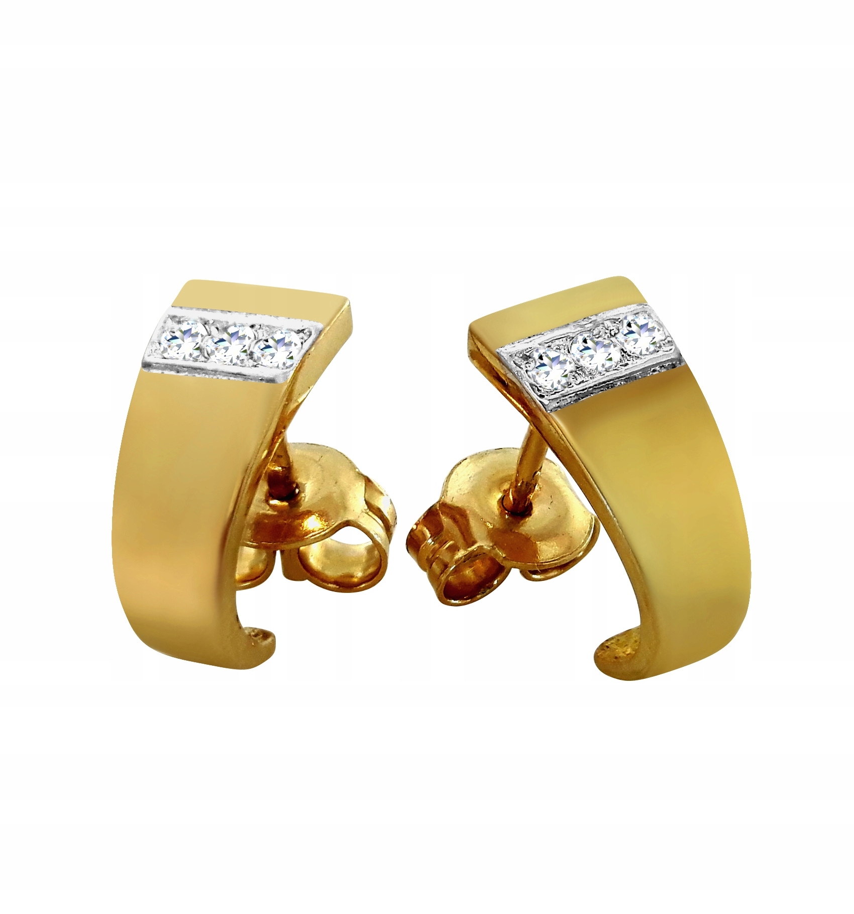 Jednoduché Náušnice Ryzost 585 S Čárkou