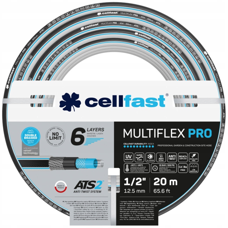 Wąż ogrodowy Cellfast Multiflex Pro 1/2″ 20 m 13-800