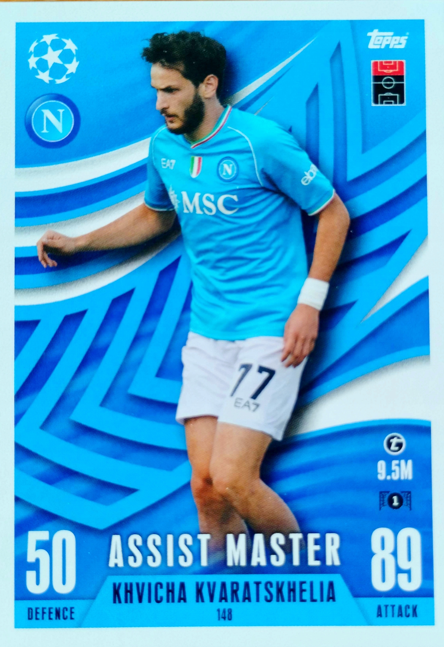 Topps Match Attax Extra 2023/2024 Assist Master 148 Kvaratskhelia Napoli