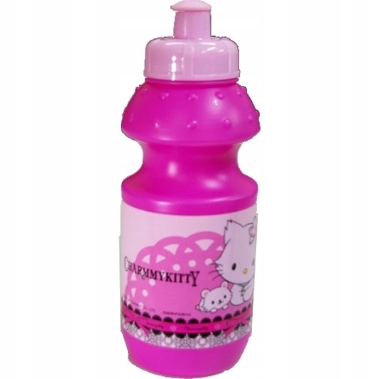 Bidon Miximport Charm my Kitty 300 ml różowy