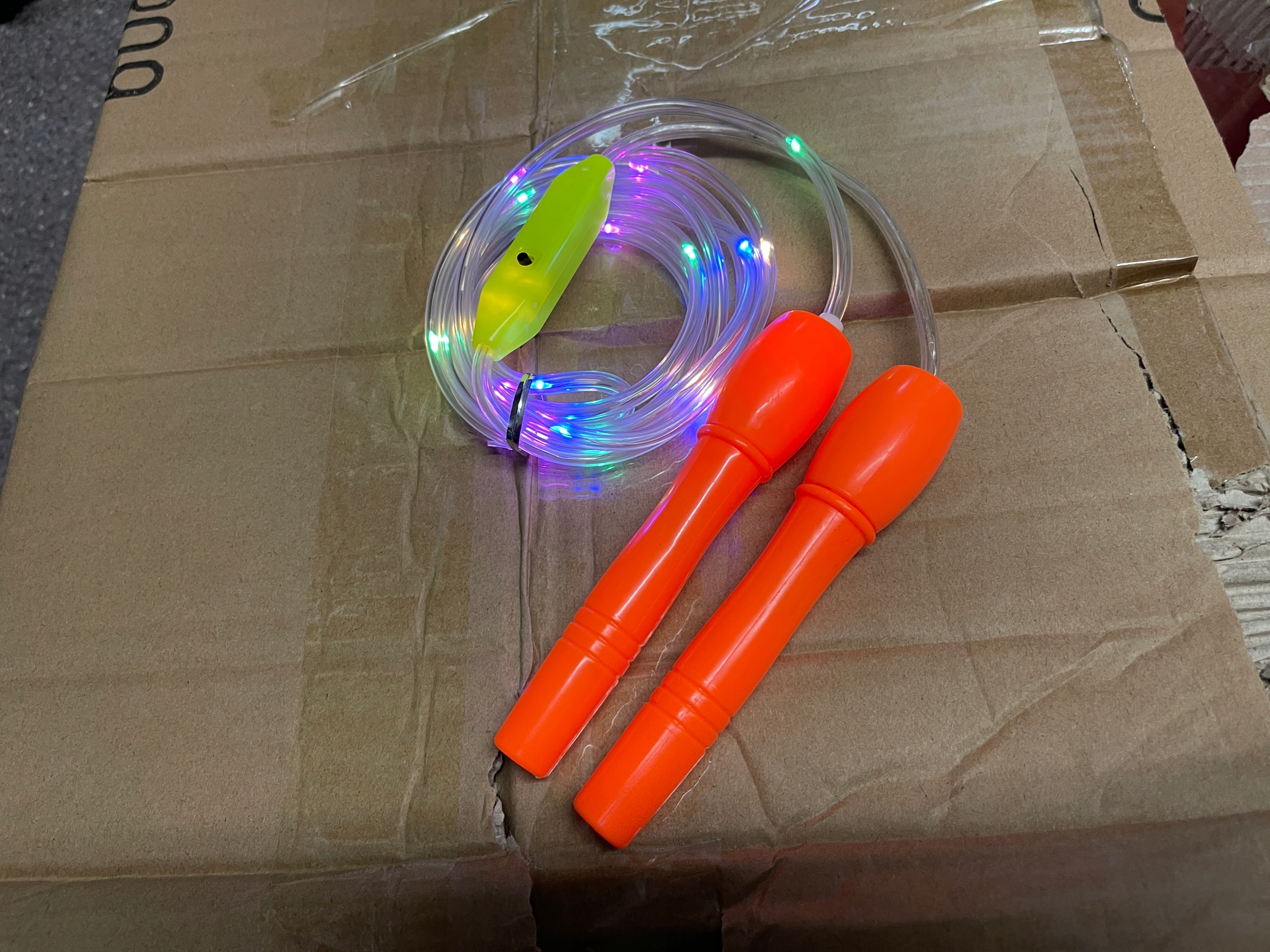 Skakanka LED świecąca z diodami LED 3 tryby 2,5m Kolor odcienie niebieskiego