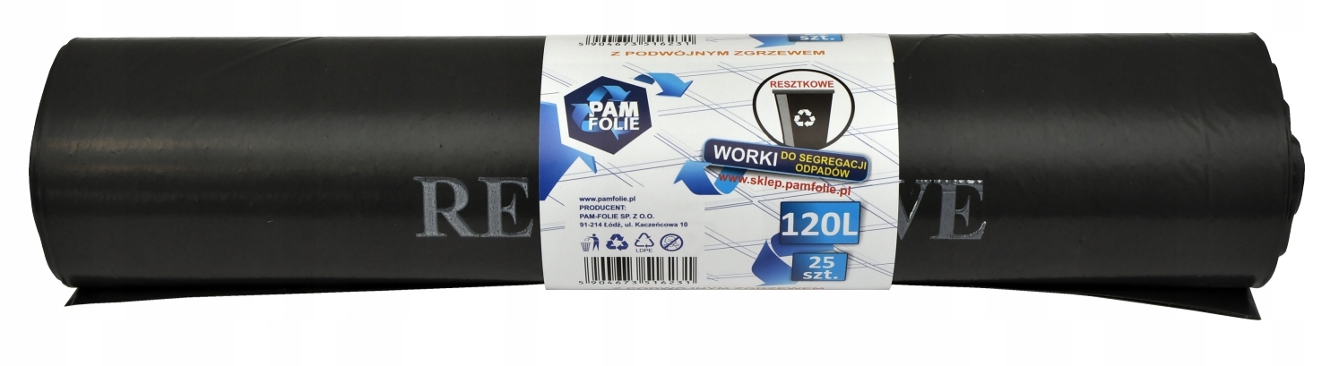 

Worki na śmieci budowlane 120L 25 szt grube mocne