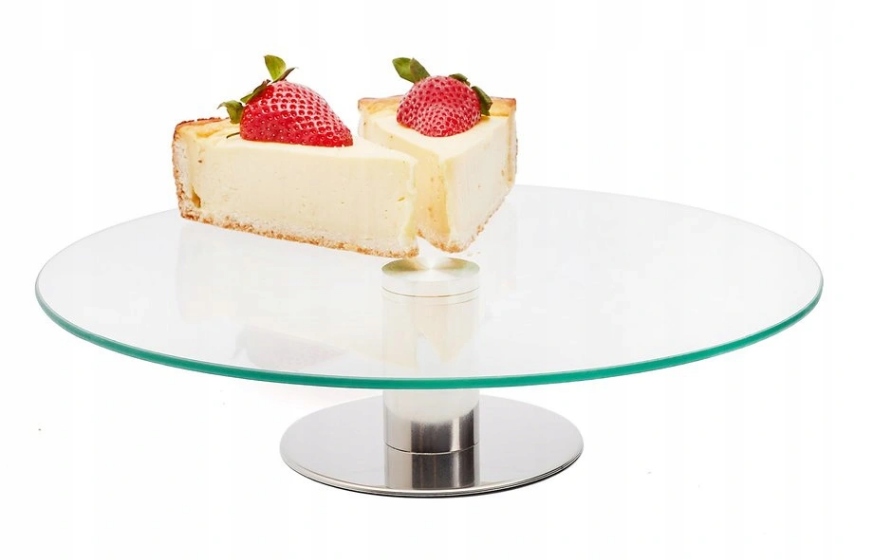 

Szklana Obrotowa Patera Na Nodze Tort Ciasto Omen