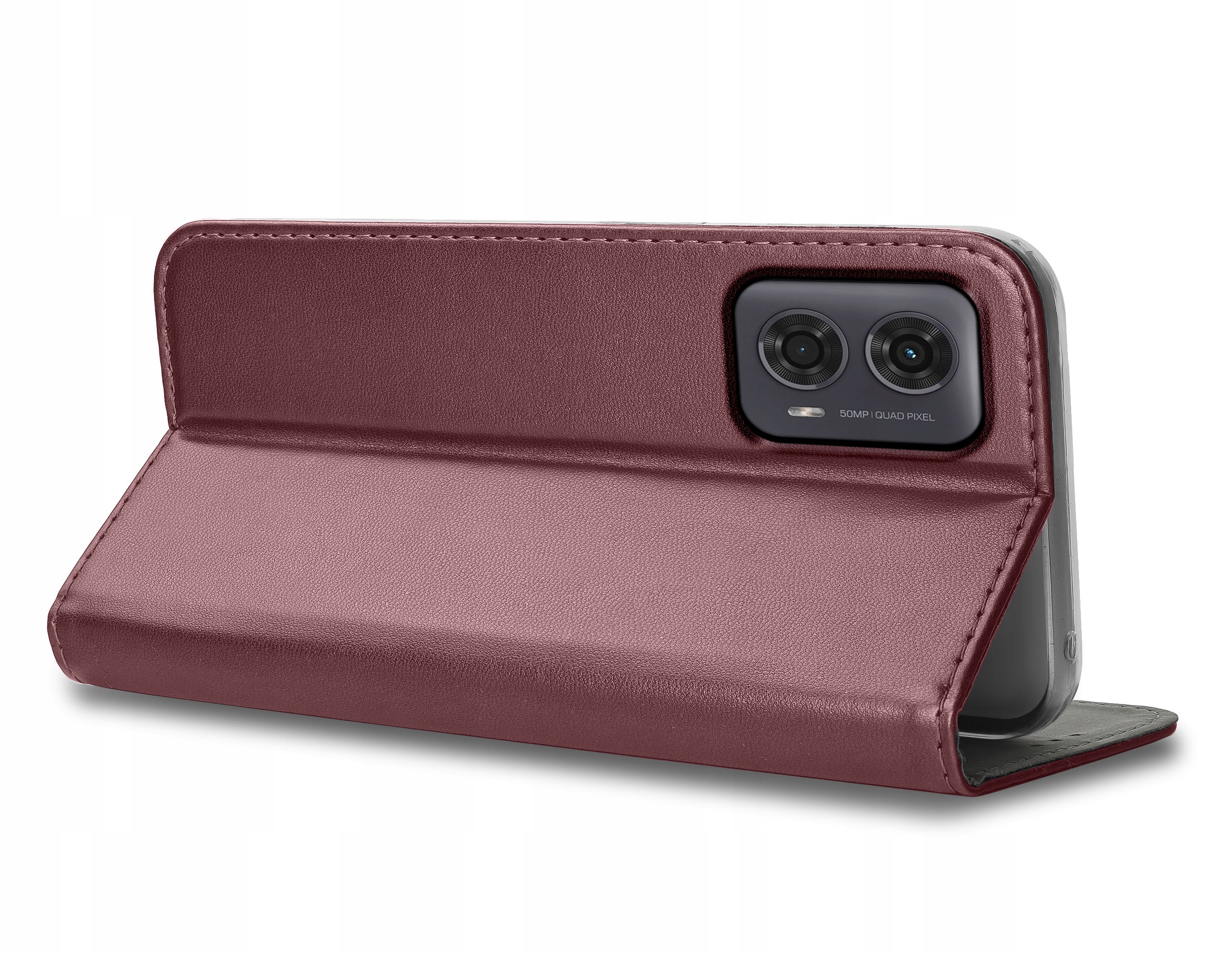 ETUI SKÓRZANE do MOTOROLA MOTO G24|G04 MAGNETYCZNE BOOK CASE TOKRA SZKŁO 9H Dedykowany model MOTOROLA MOTO G24|G04