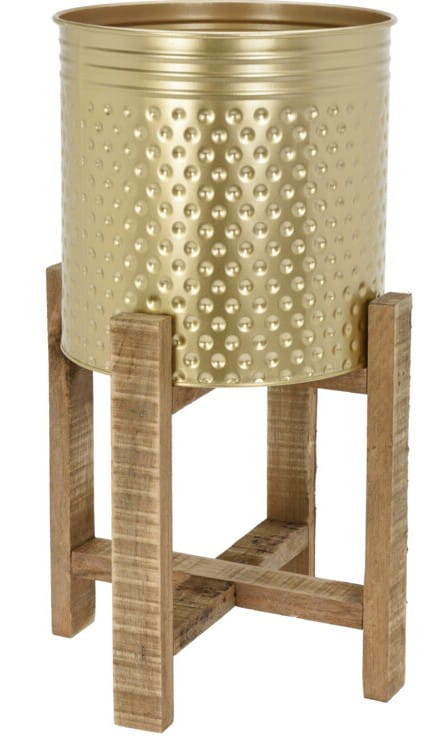 

Osłonka doniczka kwietnik złoty 50 cm