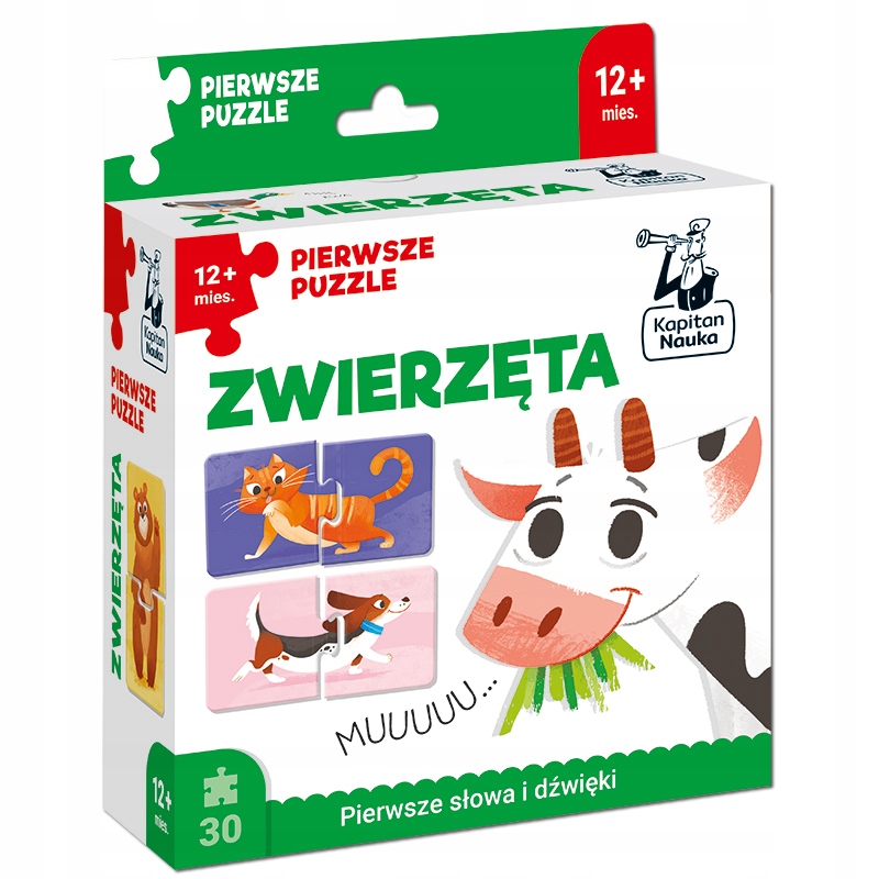 PIERWSZE PUZZLE ZWIERZĘTA. UKŁADANKI DLA DZIECI SŁOWA I DŹWIĘKI | NAGRODY