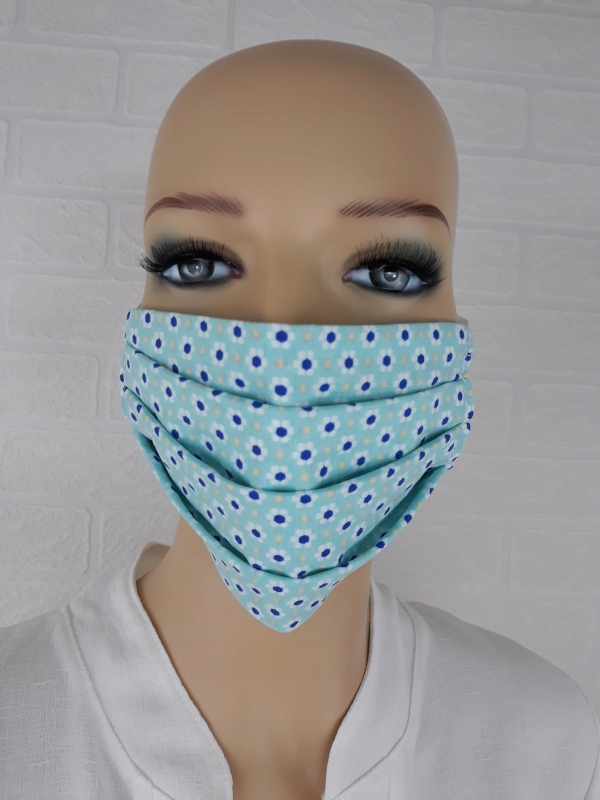 

Maseczka bawełniana wielokrotnego użytku Miętowa