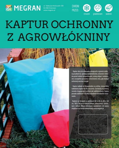 

Kaptur ochronny biały 60cm x 80cm 3szt Megran