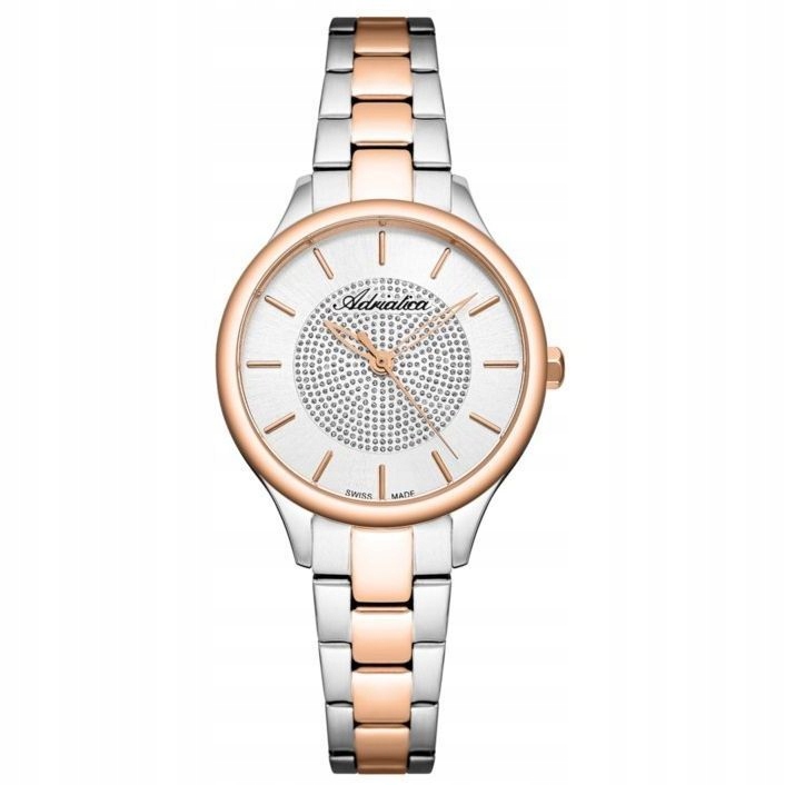 Adriatica dámské hodinky stříbrno-růžovo-zlaté Fashion A3818.R1R3Q