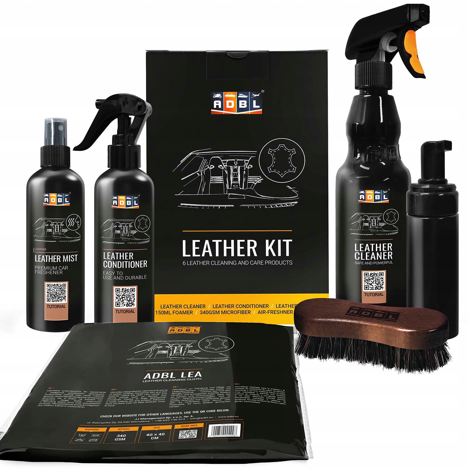 ADBL ШКІРЯНИЙ НАБІР ДЛЯ ЧИЩЕННЯ ТА ДОГЛЯДУ ЗА ШКІРОЮ