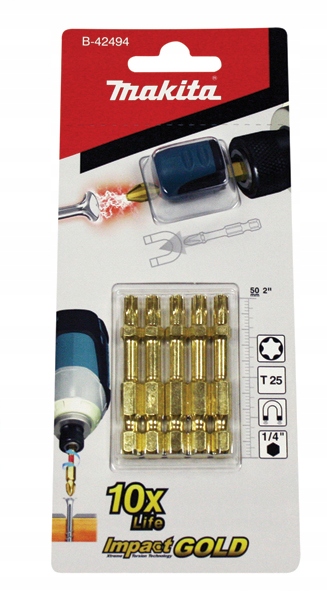 

Zestaw bitów magnetycznych Makita T25 B-42494 50mm