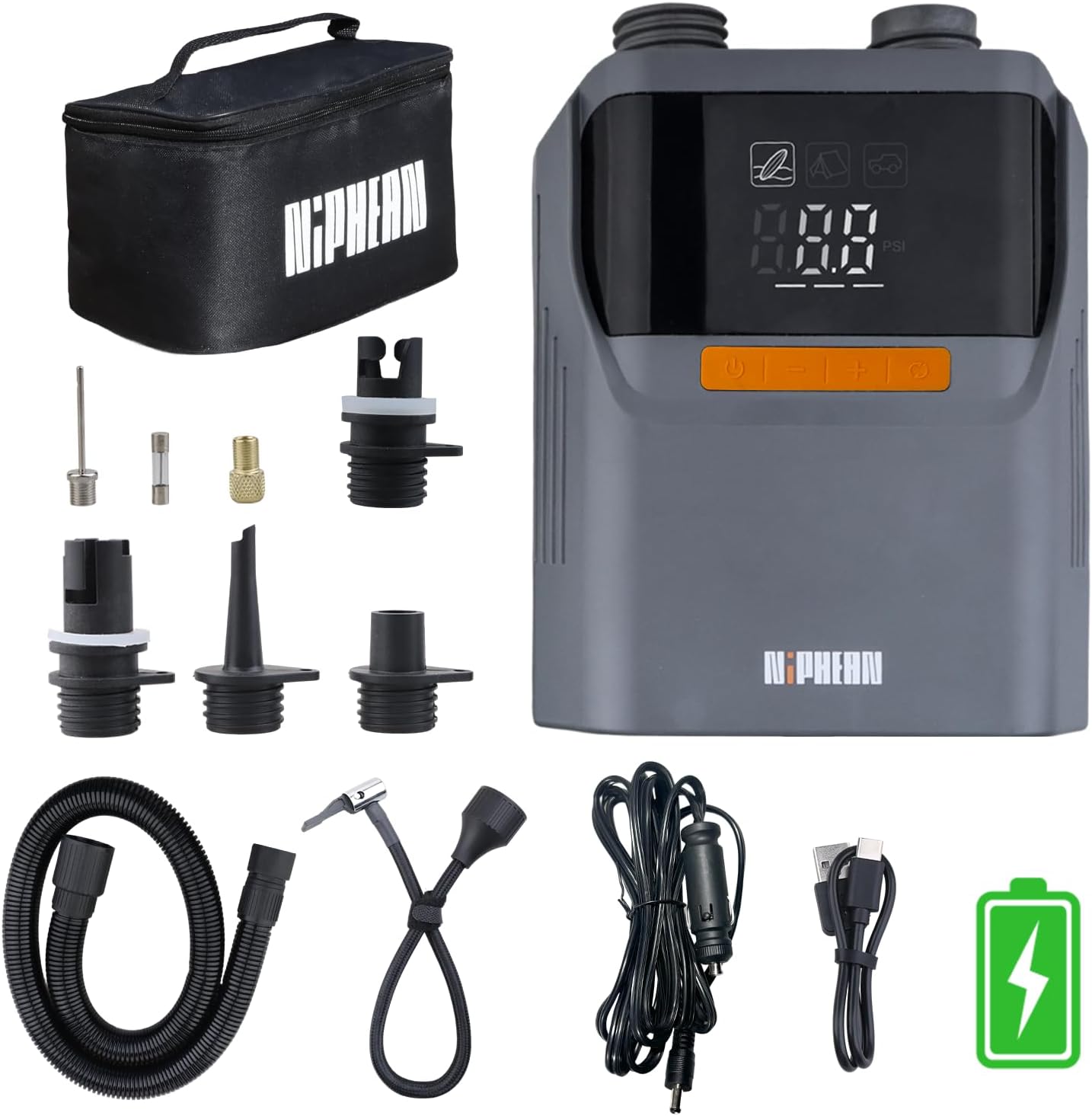 Pumpa Na Prkna Sup Niphean Elektrická Pumpa 50 Psi Akumulátorová Na Pneumatiky