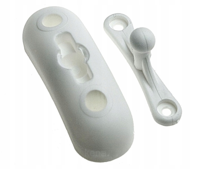 Zatrzask owalny biały blokada drzwi otwartych do przyczepy kampera