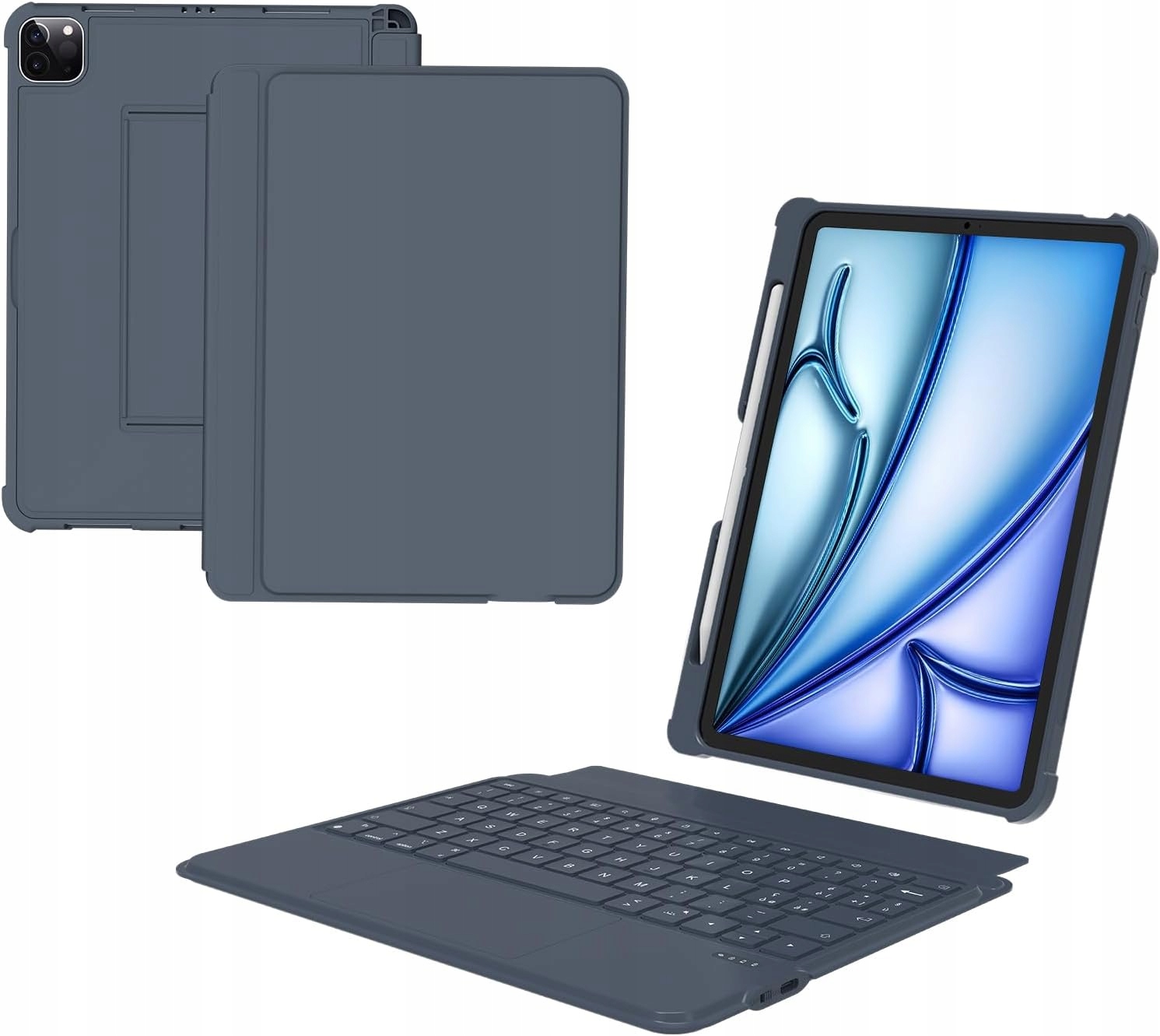 Puzdro s klávesnicou pre iPad Air 11 M2 a Pro 11 touchpad Azerty, odnímateľné