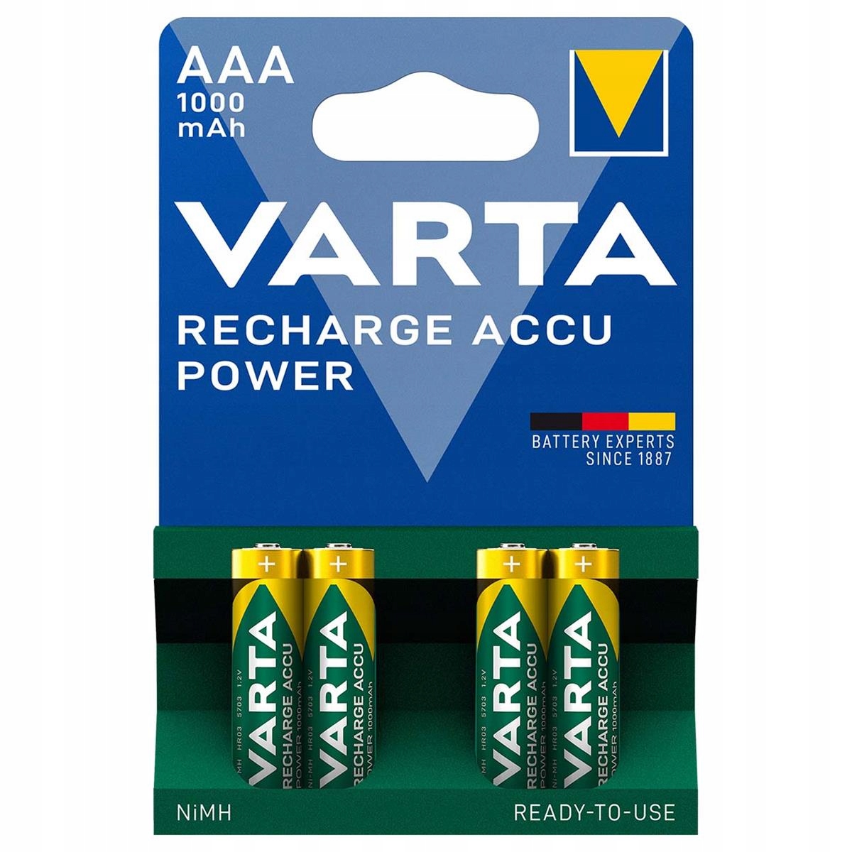 

Akumulatorki Varta Accu Power Aaa 1000mAh 4szt.