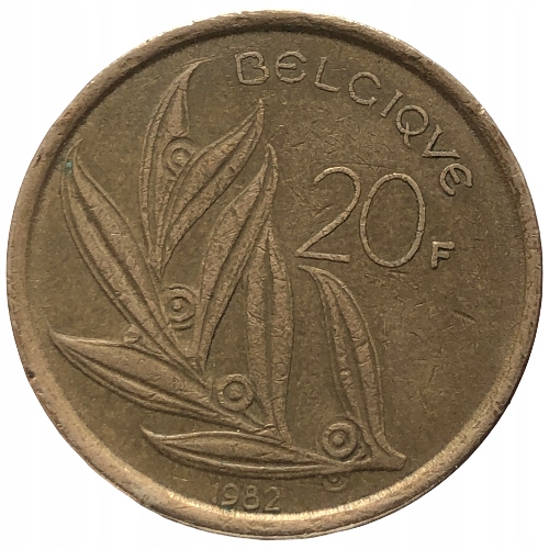 65044. Belgia, 20 franków, 1982r.