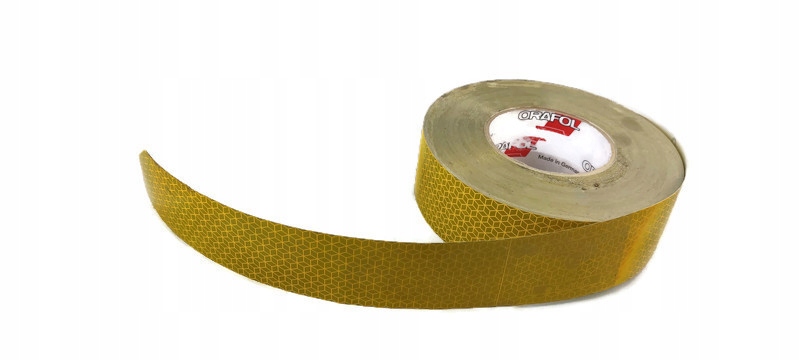 TAŚMA ODBLASKOWA KONTUROWA ŻÓŁTA TIR PLANDEKA Marka Orafol