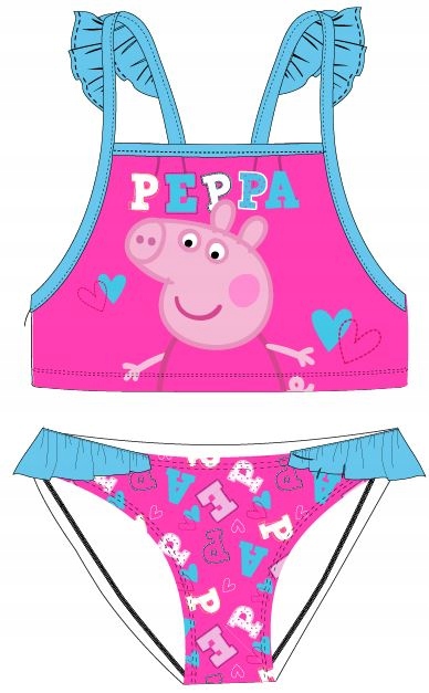 STRÓJ KĄPIELOWY ŚWINKA PEPPA DISNEY KOSTIUM BASEN