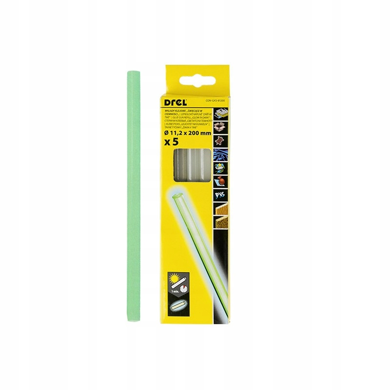 

Fluorescencyjne Wkłady Klejowe 5 szt 11,2mm Drel!