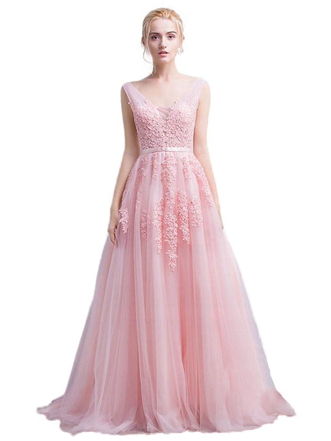 C89 SUKNIA BALOWA RÓZ 36