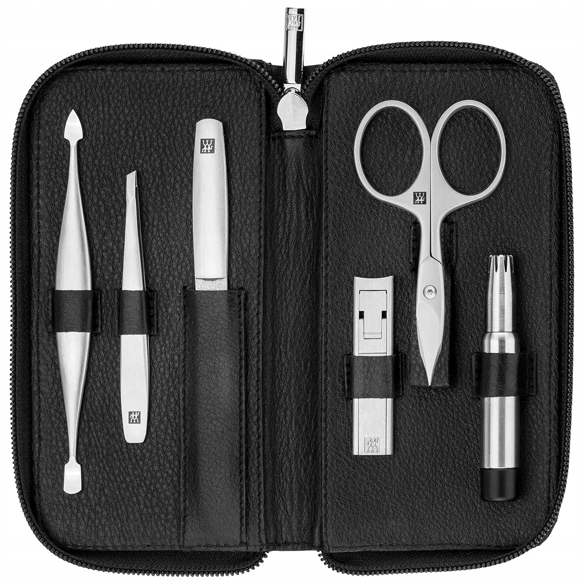 Zwilling Bt Premium Twinox Pánská kožená sada na manikúru č.97374 černá