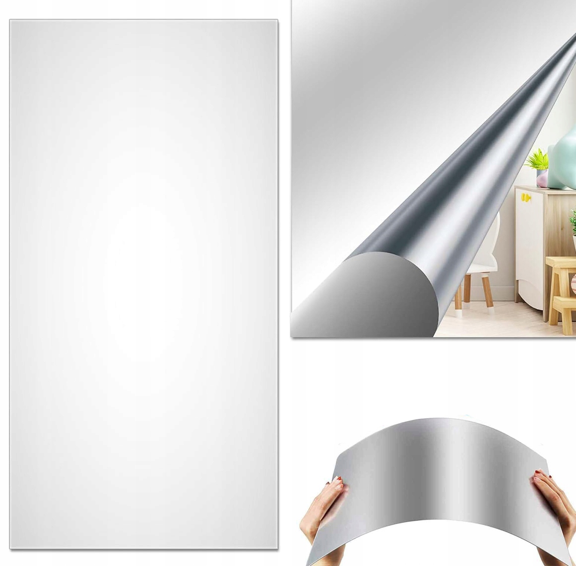 ELASTYCZNA SAMOPRZYLEPNA PŁYTKA LUSTRZANA 60*200cm Marka Bedee