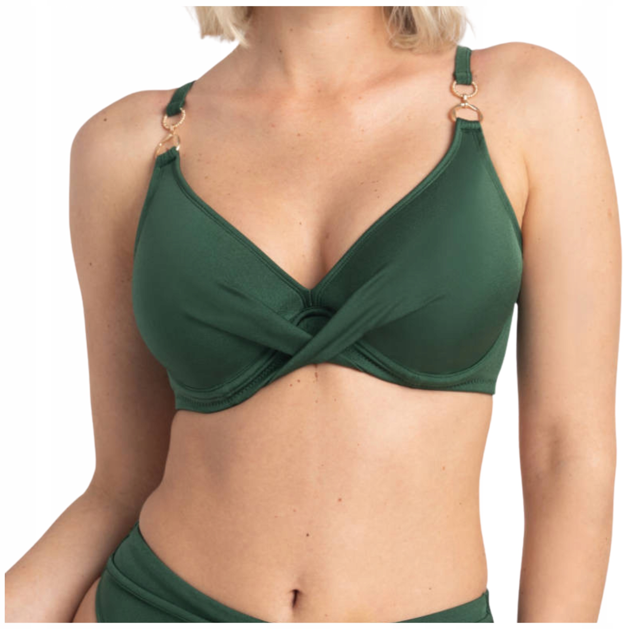 Plavková podprsenka měkká podprsenka Samanta Mirabel A620 malachitová 75E