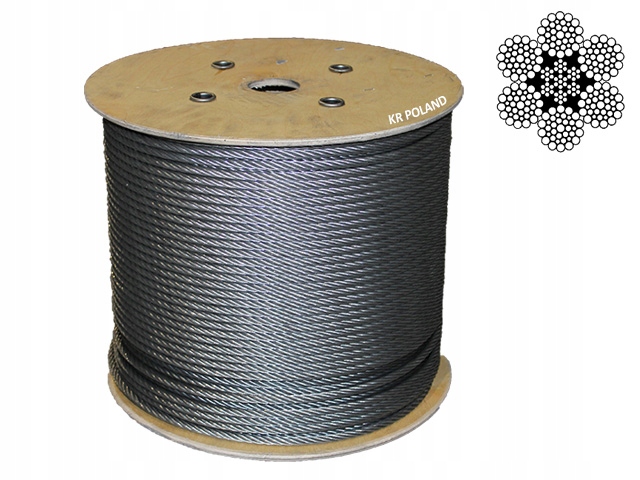 Lina stalowa ocynk. 6x36 Iwrc 18mm x 20m 23.0t