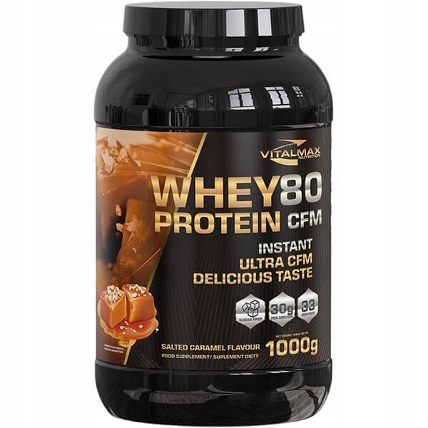 Vitalmax Whey Protein 80 Instant Ultra Cfm 1000 g slaný karamel